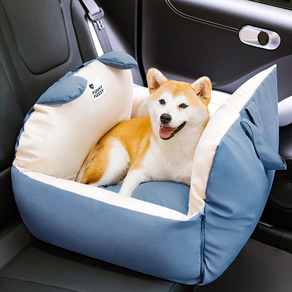 Dog Car Seat with Safety Leash Convertible Pet Bed and Removable Cushion - Image 19