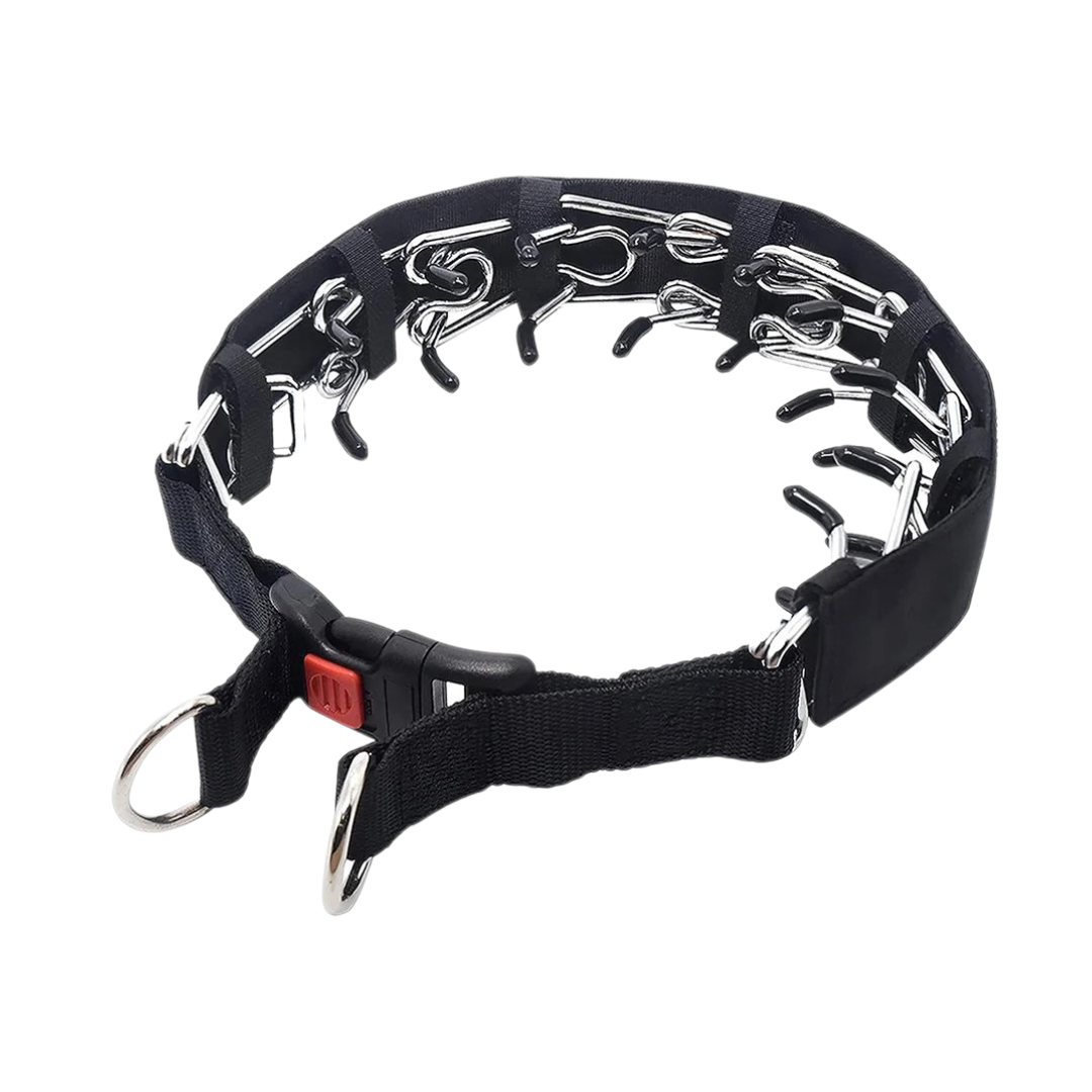 Dog Prong Training Collar with Reflective Cover and Quick-Release Buckle - Image 7