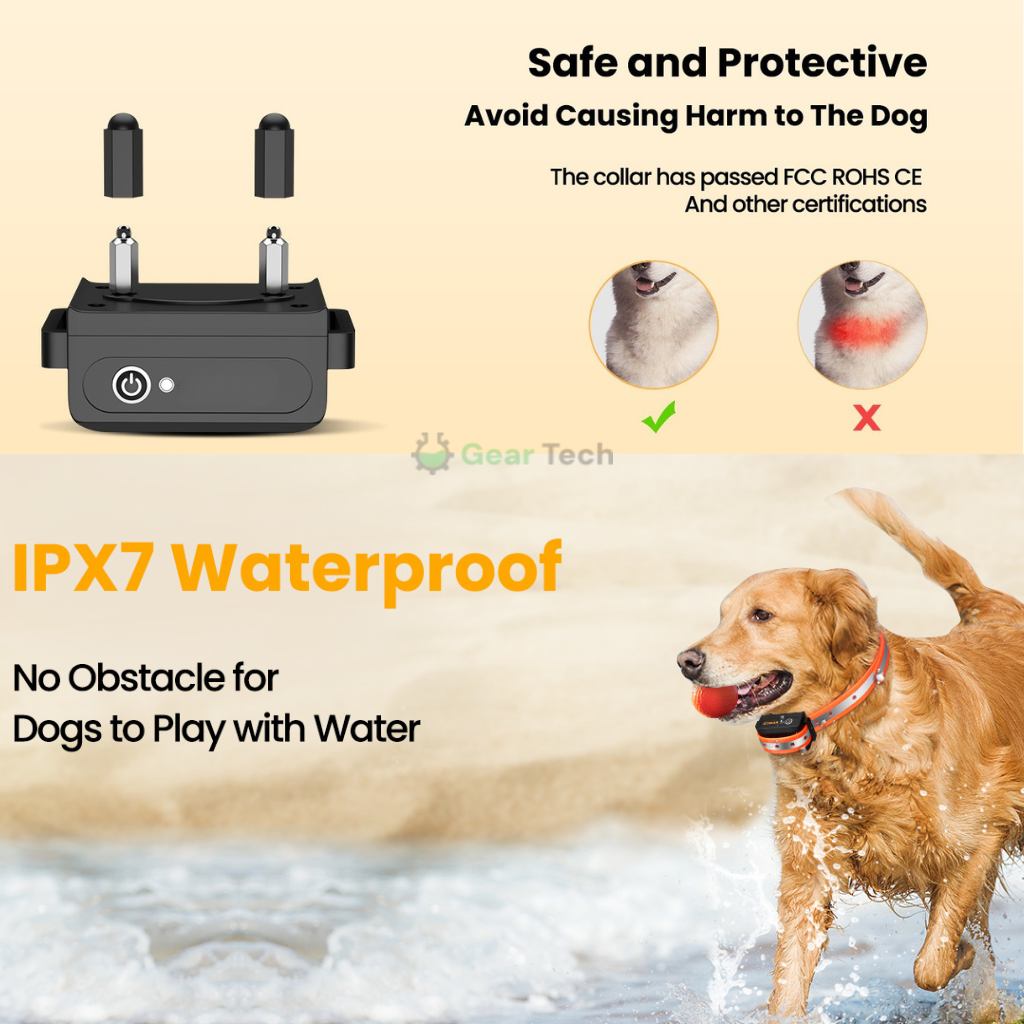 Dog Training Collar with Remote Control Waterproof Shock and Vibration - Image 3