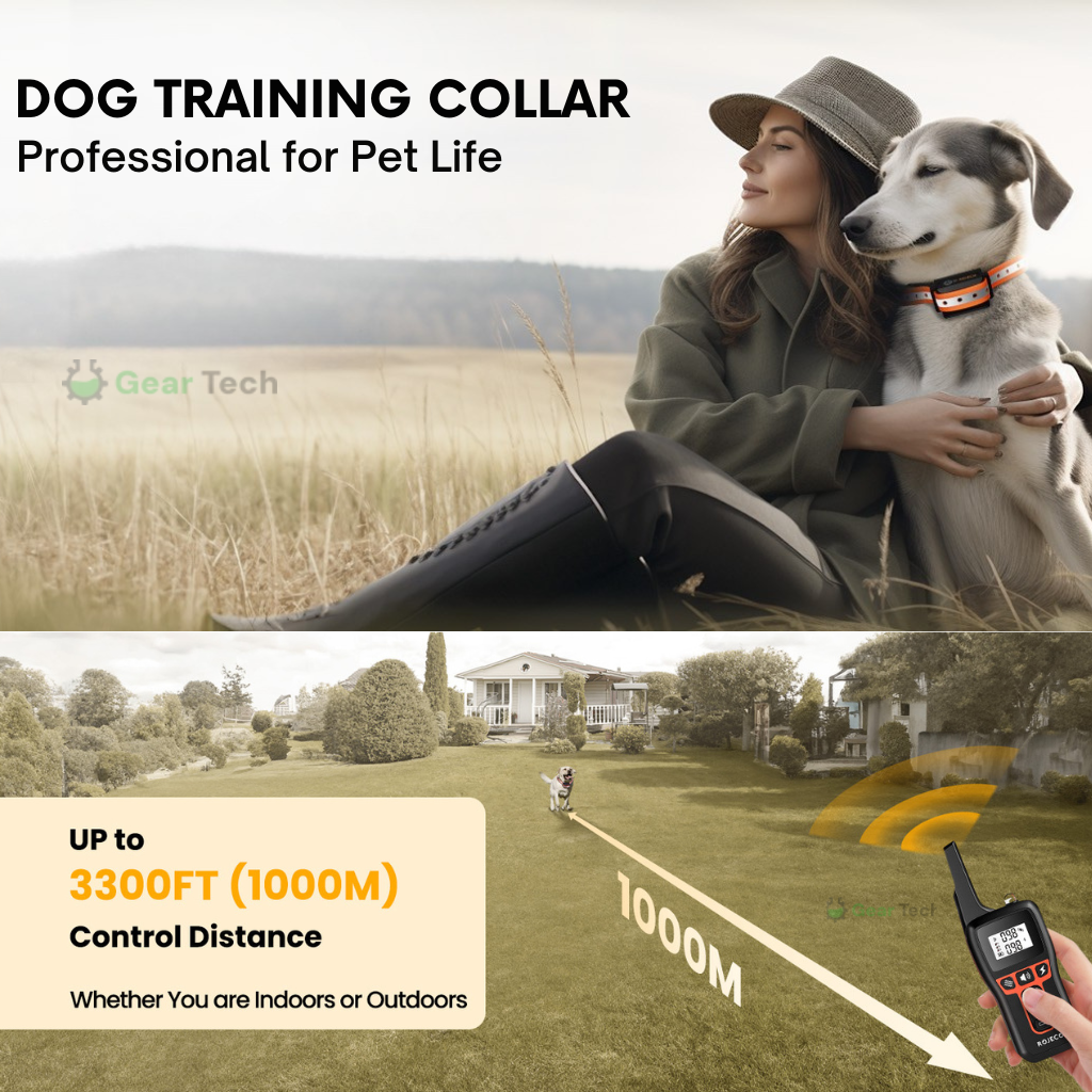 Dog Training Collar with Remote Control Waterproof Shock and Vibration - Image 4