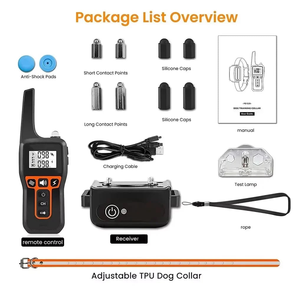 Dog Training Collar with Remote Control Waterproof Shock and Vibration - Image 9