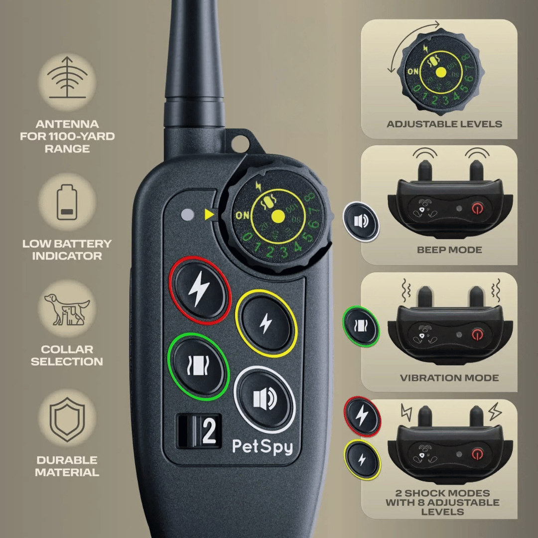 Dog Training Collar with Remote Control Waterproof Shock Receiver with 1000m Range - Image 6