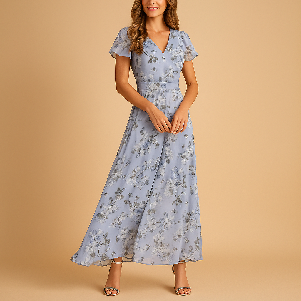 Elegant midi dress for women with a flattering fit and classic cut, suitable for work, evening outings, and special occasions.