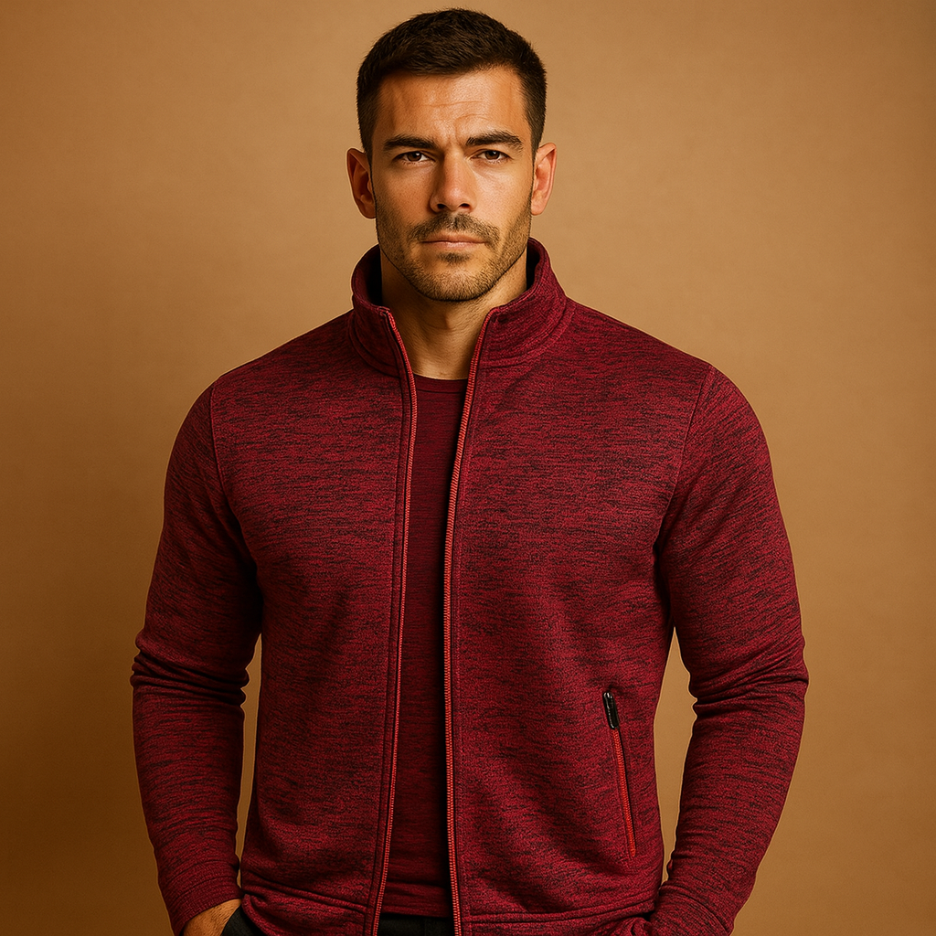Men’s elegant zip vest with handcrafted detailing, hidden zip pockets, and crease-resistant fabric for a polished and timeless look.