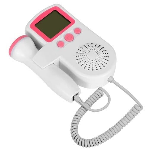 Fetal Doppler Handheld Heartbeat Monitor with Backlit Lcd Display and Speaker - Image 2
