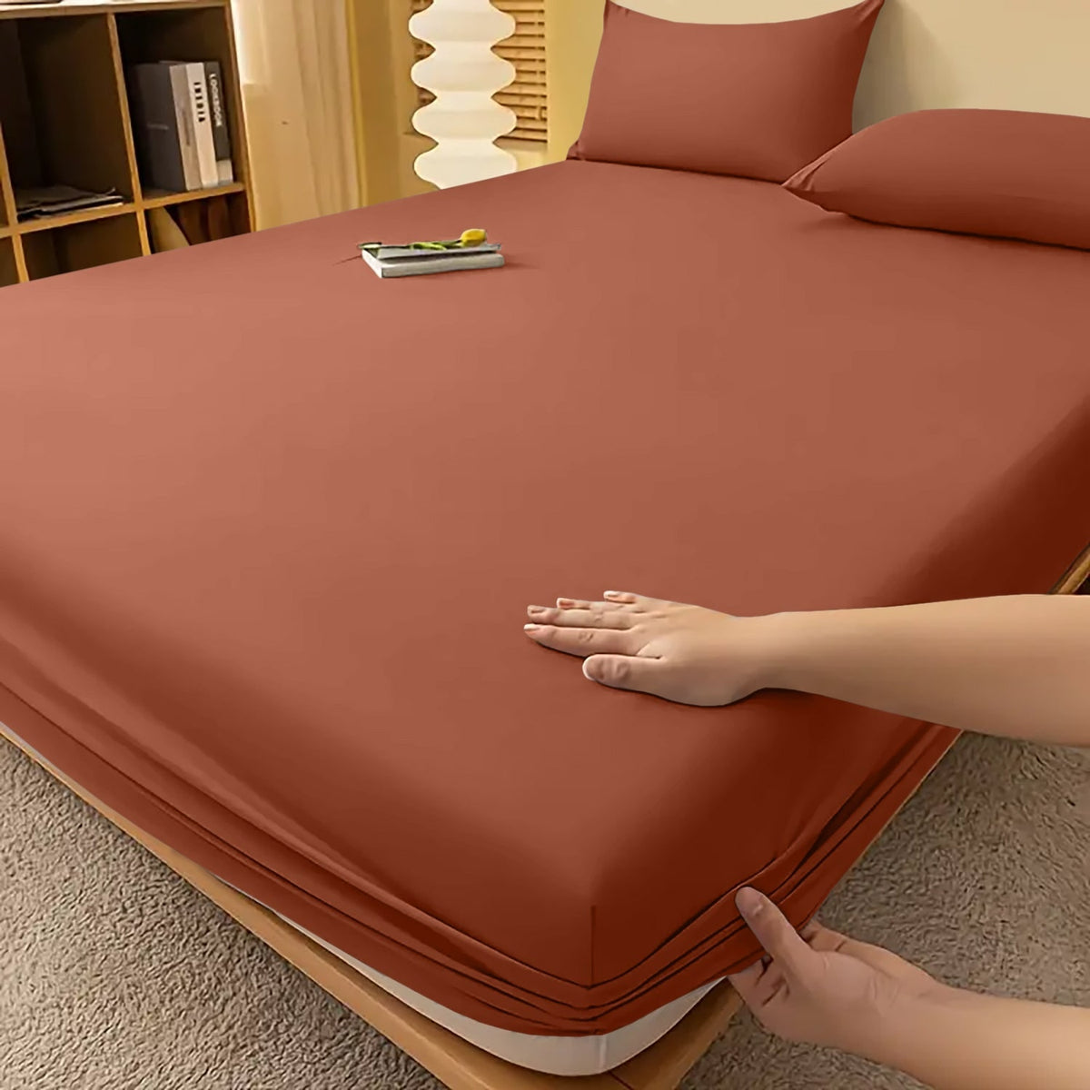 Fitted Bed Sheet with Deep Pocket and Wrinkle-Resistant Finish for All Seasons - Image 11