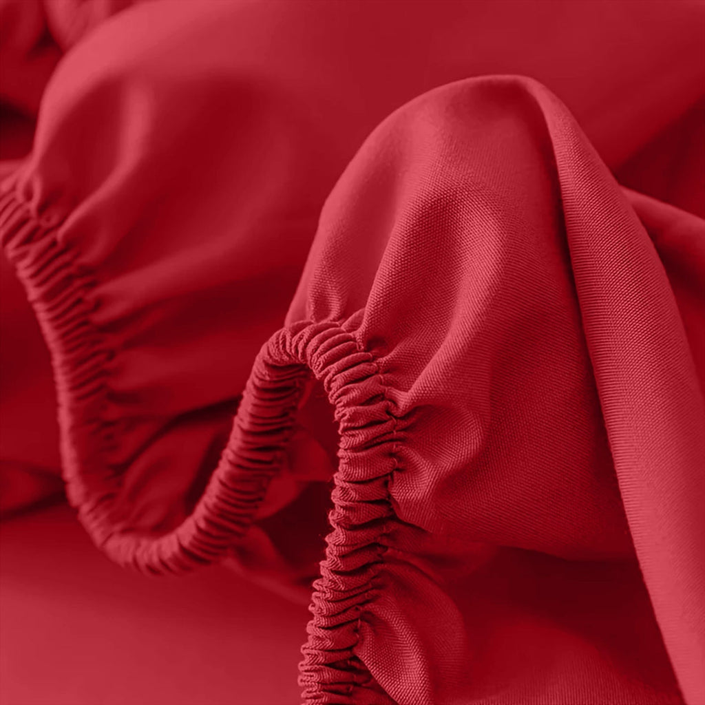 Fitted Bed Sheet with Deep Pocket and Wrinkle-Resistant Finish for All Seasons - Image 14