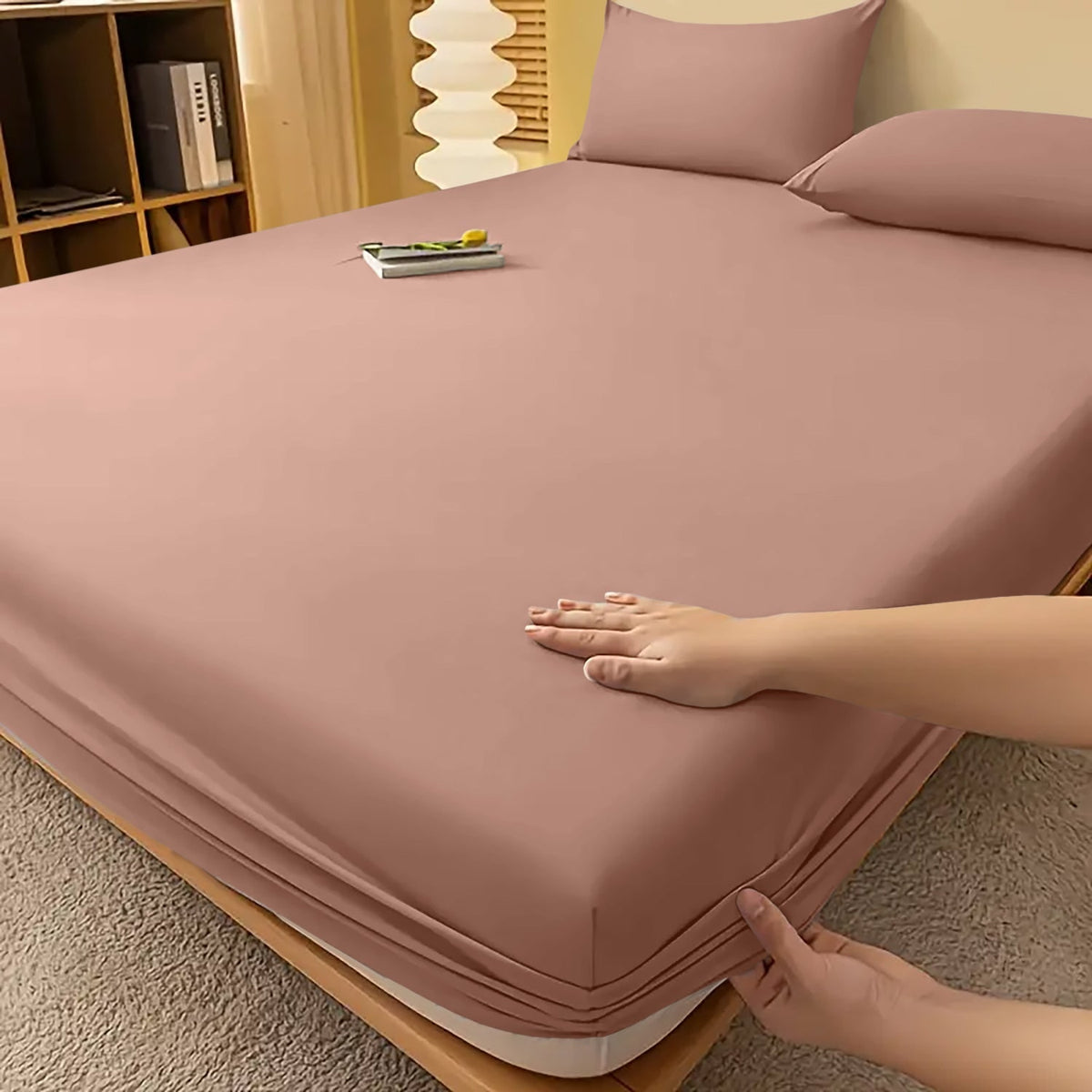 Fitted Bed Sheet with Deep Pocket and Wrinkle-Resistant Finish for All Seasons - Image 15