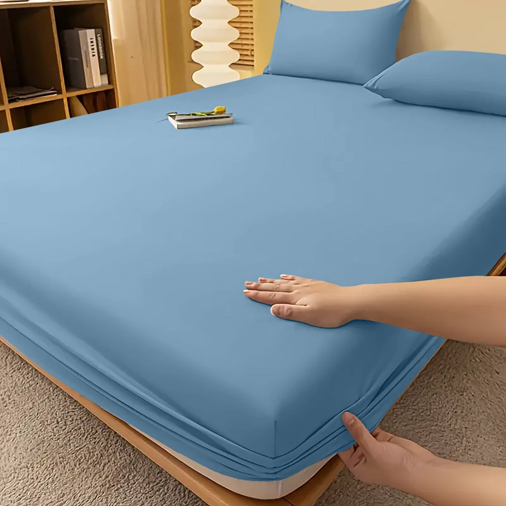Fitted Bed Sheet with Deep Pocket and Wrinkle-Resistant Finish for All Seasons - Image 19