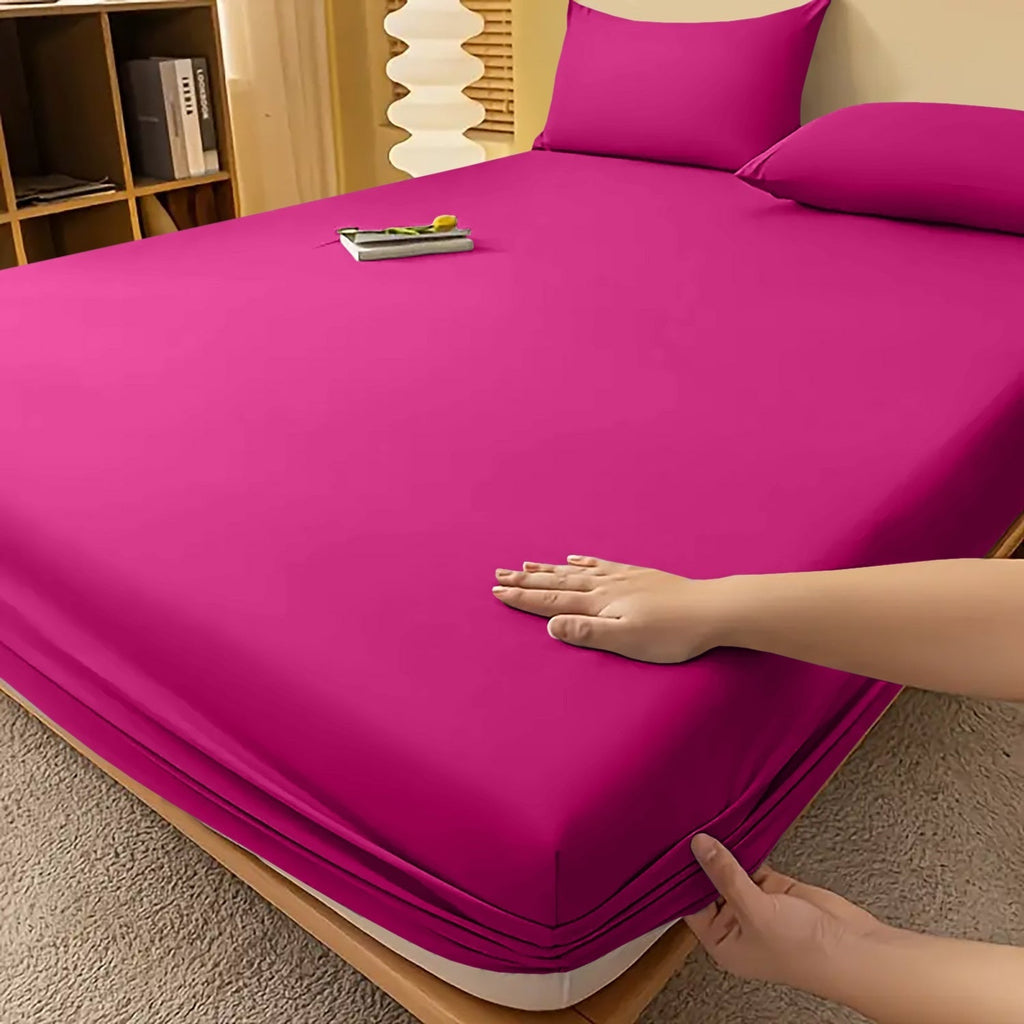 Fitted Bed Sheet with Deep Pocket and Wrinkle-Resistant Finish for All Seasons - Image 21