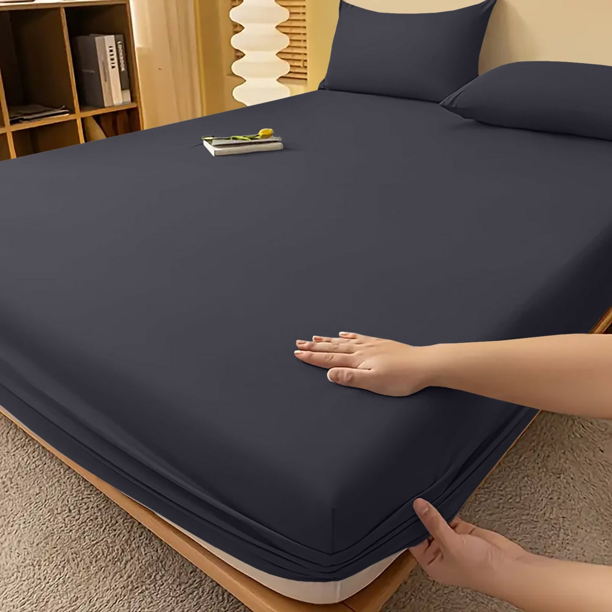 Fitted Bed Sheet with Deep Pocket and Wrinkle-Resistant Finish for All Seasons - Image 23