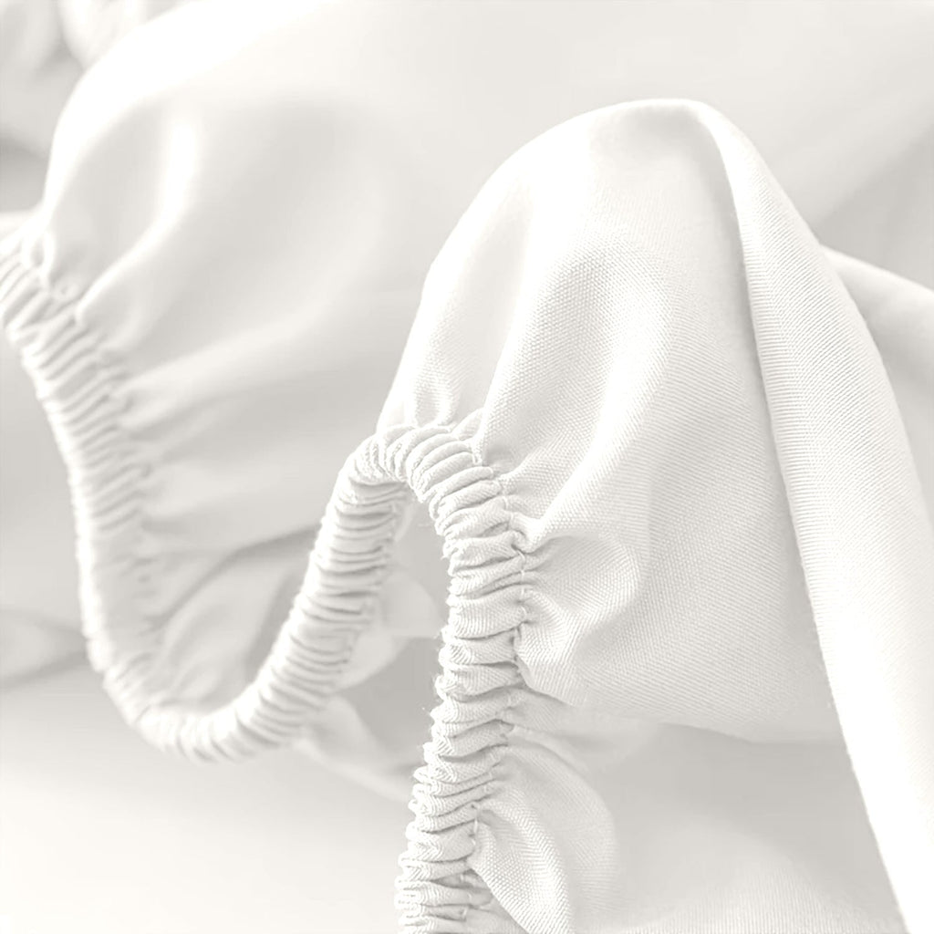 Fitted Bed Sheet with Deep Pocket and Wrinkle-Resistant Finish for All Seasons - Image 26