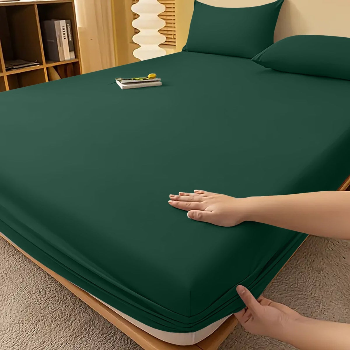 Fitted Bed Sheet with Deep Pocket and Wrinkle-Resistant Finish for All Seasons - Image 31