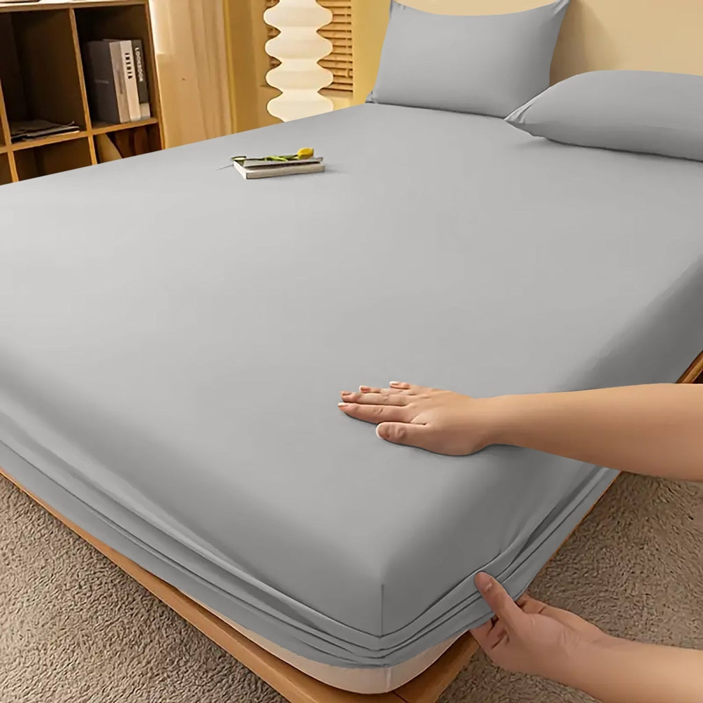 Fitted Bed Sheet with Deep Pocket and Wrinkle-Resistant Finish for All Seasons - Image 35