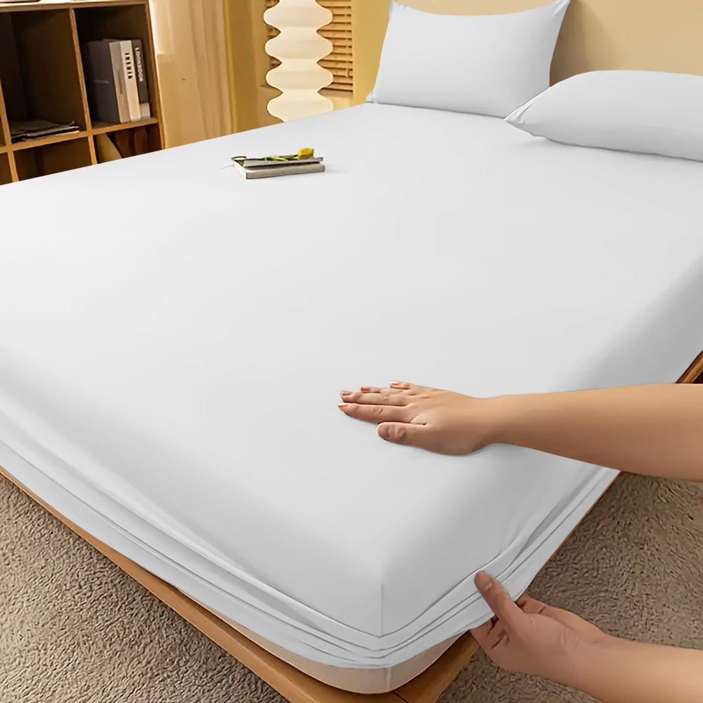 Fitted Bed Sheet with Deep Pocket and Wrinkle-Resistant Finish for All Seasons - Image 36