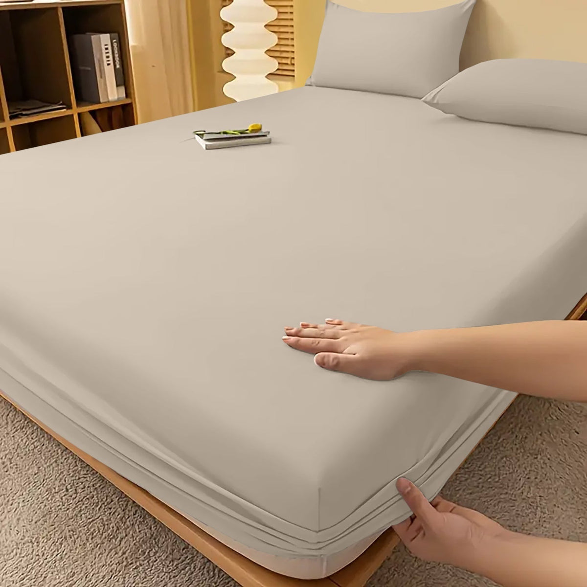 Fitted Bed Sheet with Deep Pocket and Wrinkle-Resistant Finish for All Seasons - Image 38
