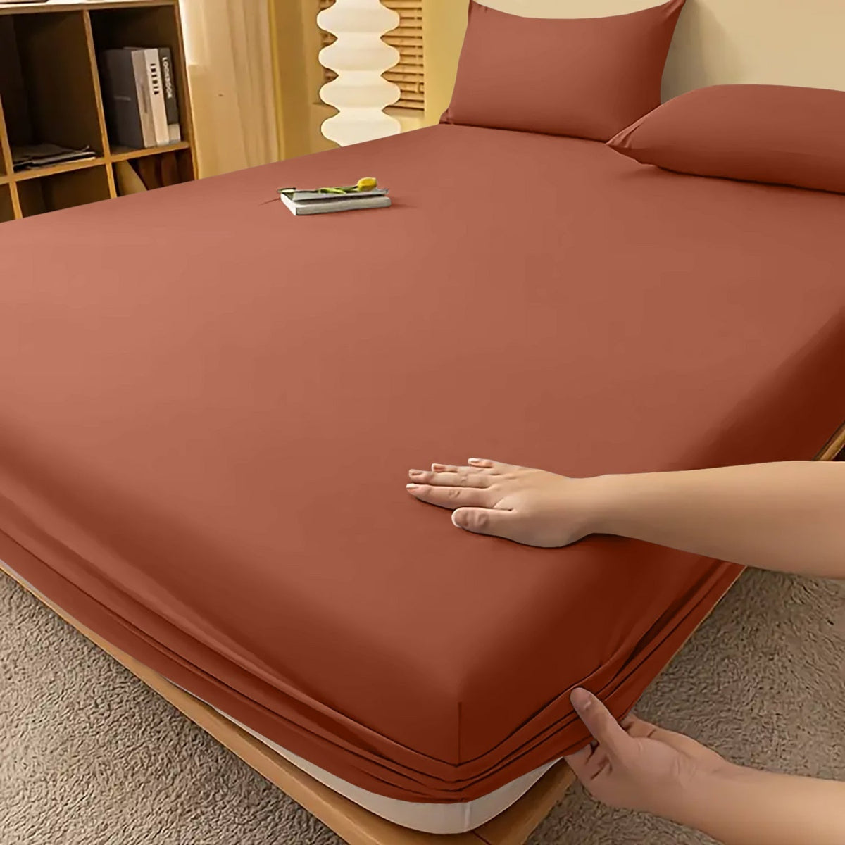 Fitted Bed Sheet with Deep Pocket and Wrinkle-Resistant Finish for All Seasons - Image 39