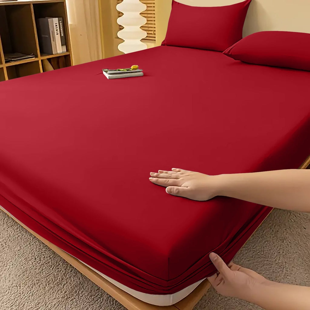 Fitted Bed Sheet with Deep Pocket and Wrinkle-Resistant Finish for All Seasons - Image 40