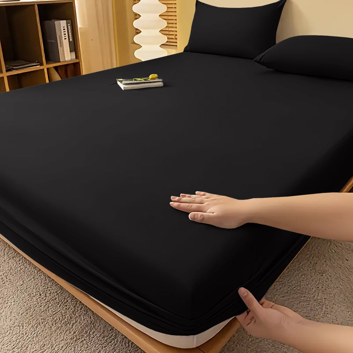 Fitted Bed Sheet with Deep Pocket and Wrinkle-Resistant Finish for All Seasons - Image 5