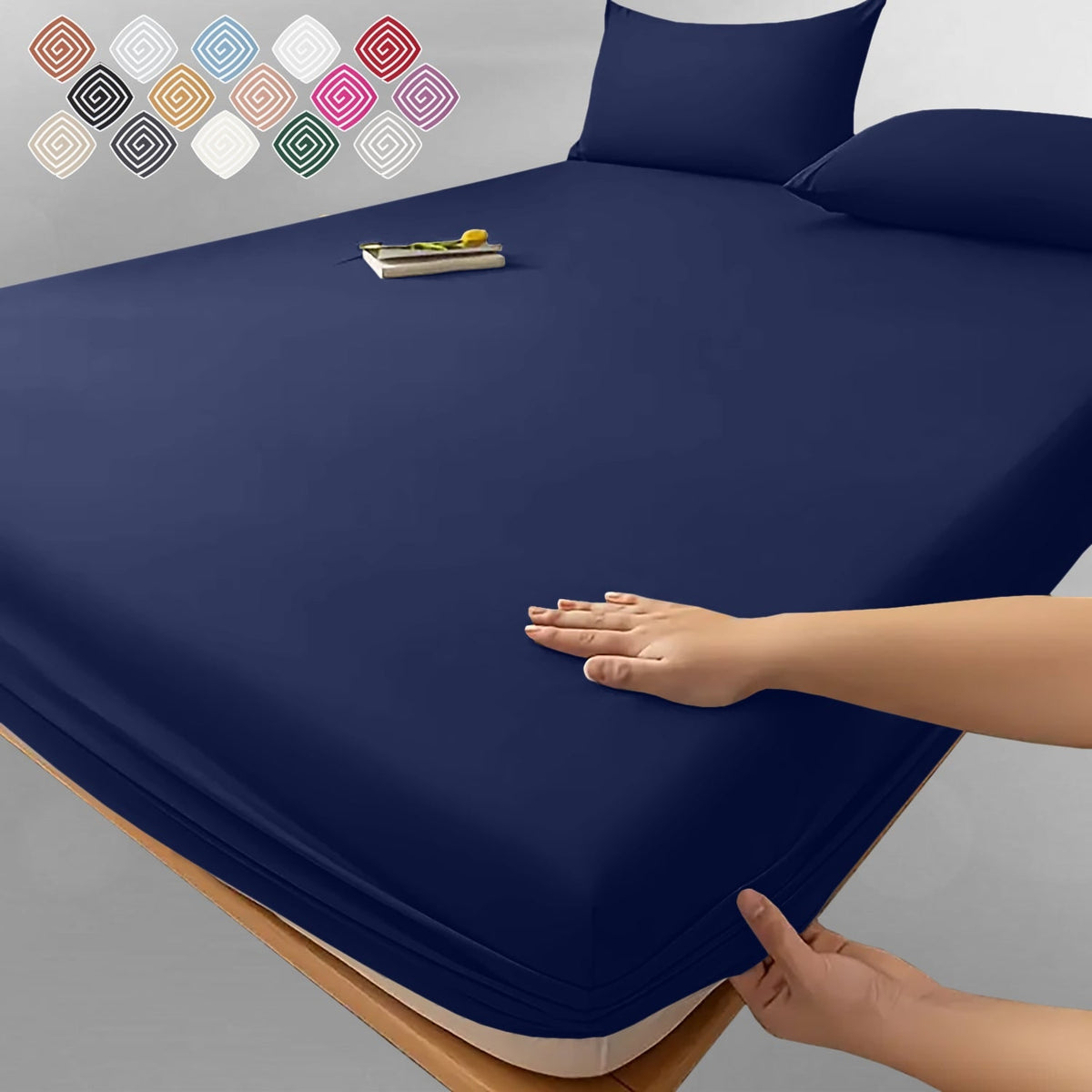 Fitted Bed Sheet with Deep Pocket and Wrinkle-Resistant Finish for All Seasons - Image 9