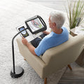 Floor Lamp Magnifying Glass with LED Light and Adjustable Gooseneck for Reading Crafts - Image 1