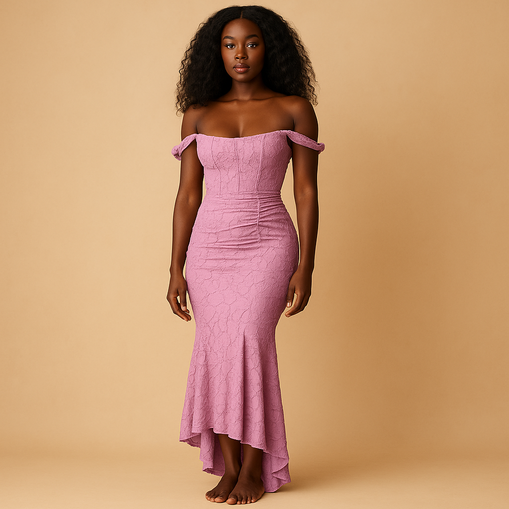 Women’s floral midi dress with lightweight fabric and flowing silhouette, perfect for brunches, garden parties, casual outings, and summer evenings.