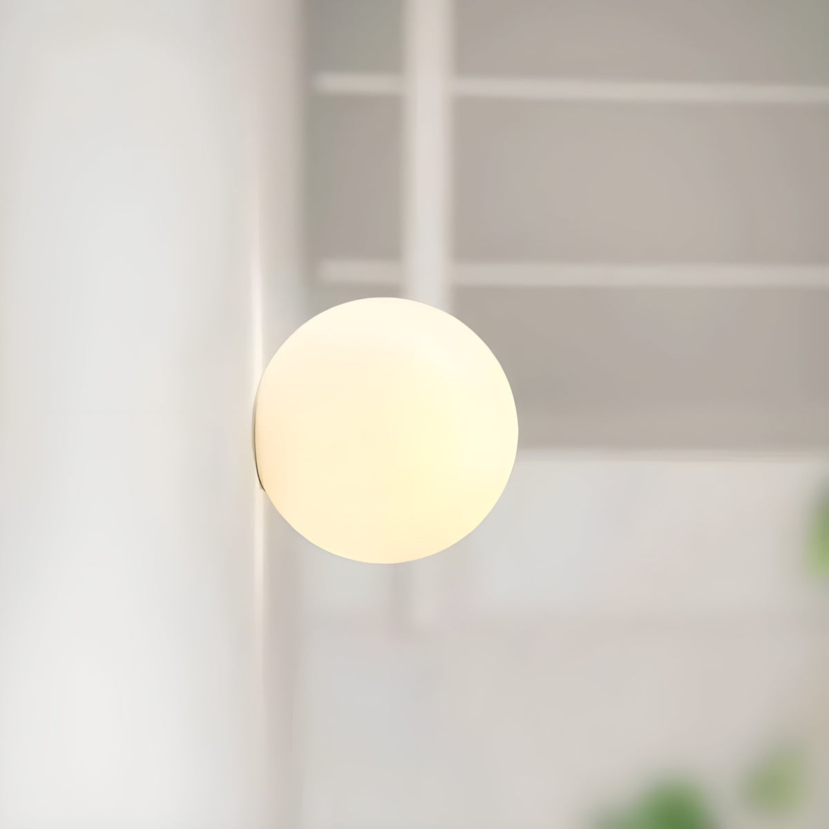 Flush Mount Globe Wall Sconce with Frosted Glass Shade and Minimalist Design - Image 8