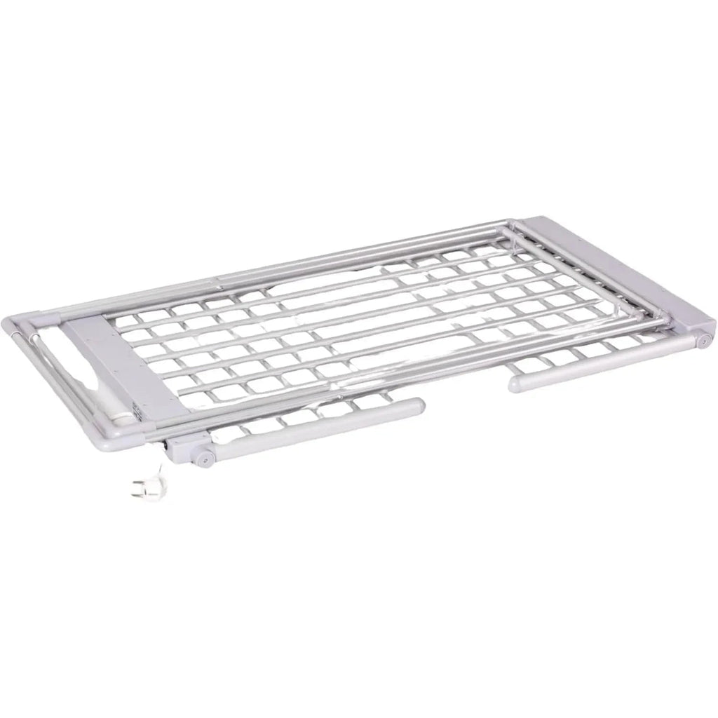 Foldable Clothes Drying Rack with Heated Aluminum Bars and Adjustable Folding Wings - Image 2