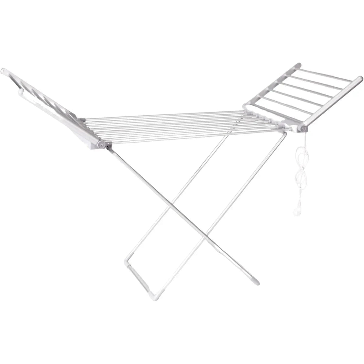 Foldable Clothes Drying Rack with Heated Aluminum Bars and Adjustable Folding Wings - Image 5