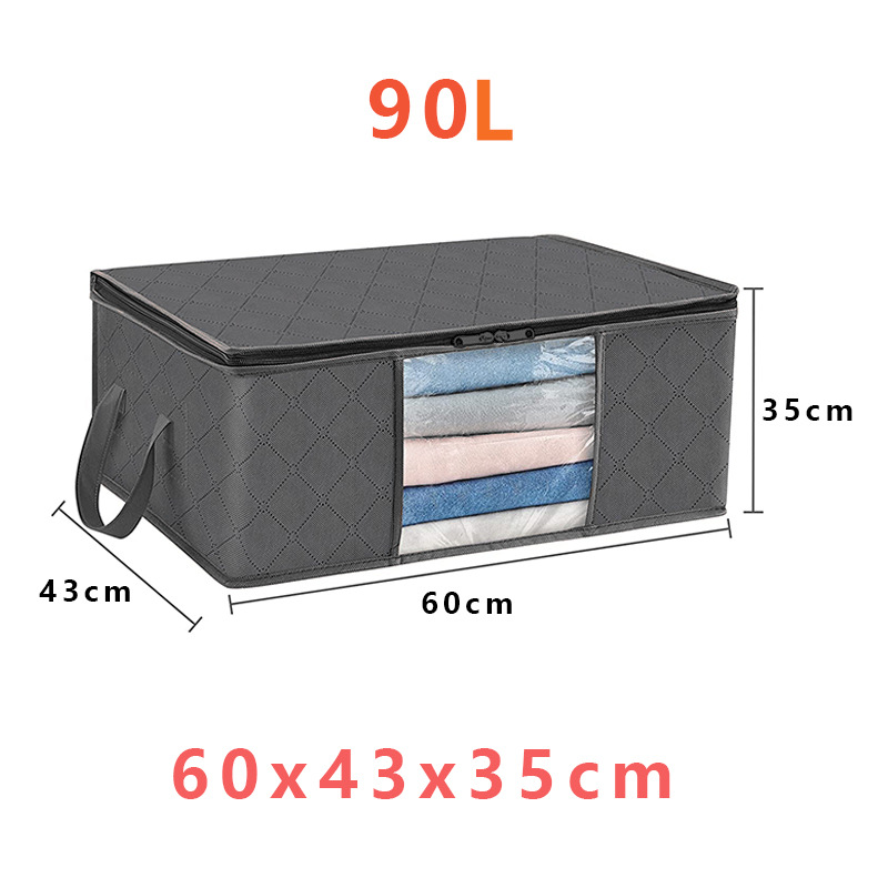 Foldable Clothes Storage Bags with Clear Window and Handles for Blankets - Image 16