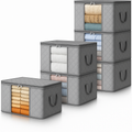 Foldable Clothes Storage Bags with Clear Window and Handles for Blankets - Image 5