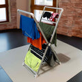 Folding Clothes Drying Rack with Aluminum Frame and Space-Saving Portable Design - Image 1