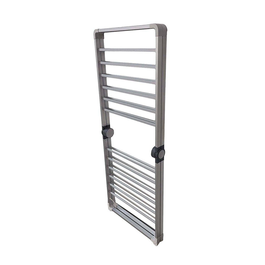 Folding Clothes Drying Rack with Aluminum Frame and Space-Saving Portable Design - Image 5