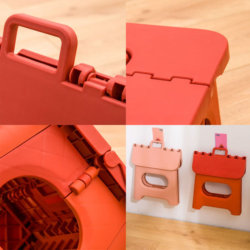Folding Step Stool with Carrying Handle Portable and Lightweight for Home - Image 9