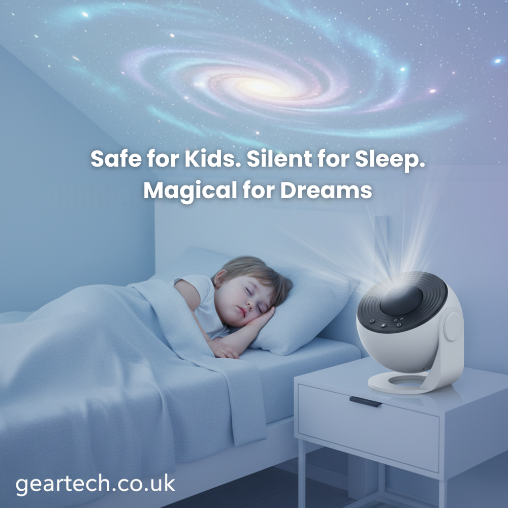 Galaxy Night Light Projector with 360° Rotating Stars and Adjustable Stand - Image 1