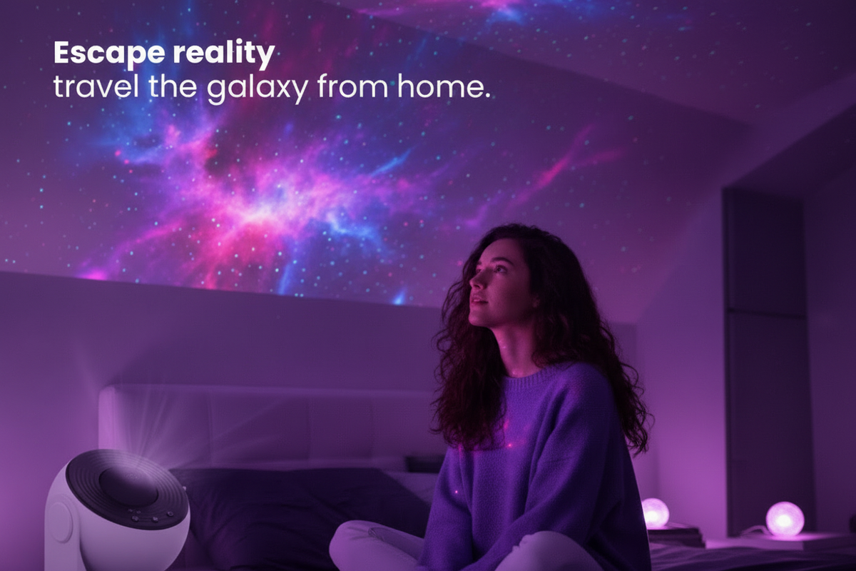 Galaxy Night Light Projector with 360° Rotating Stars and Adjustable Stand - Image 14