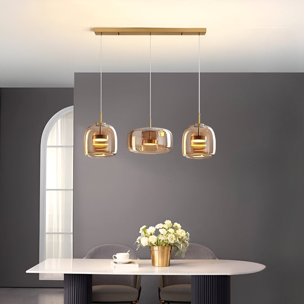 Glass Pendant Lights with Adjustable LED and Translucent Modern Shade - Image 18