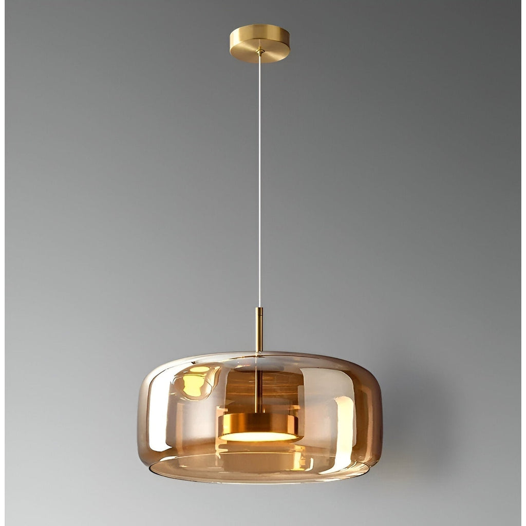 Glass Pendant Lights with Adjustable LED and Translucent Modern Shade - Image 2