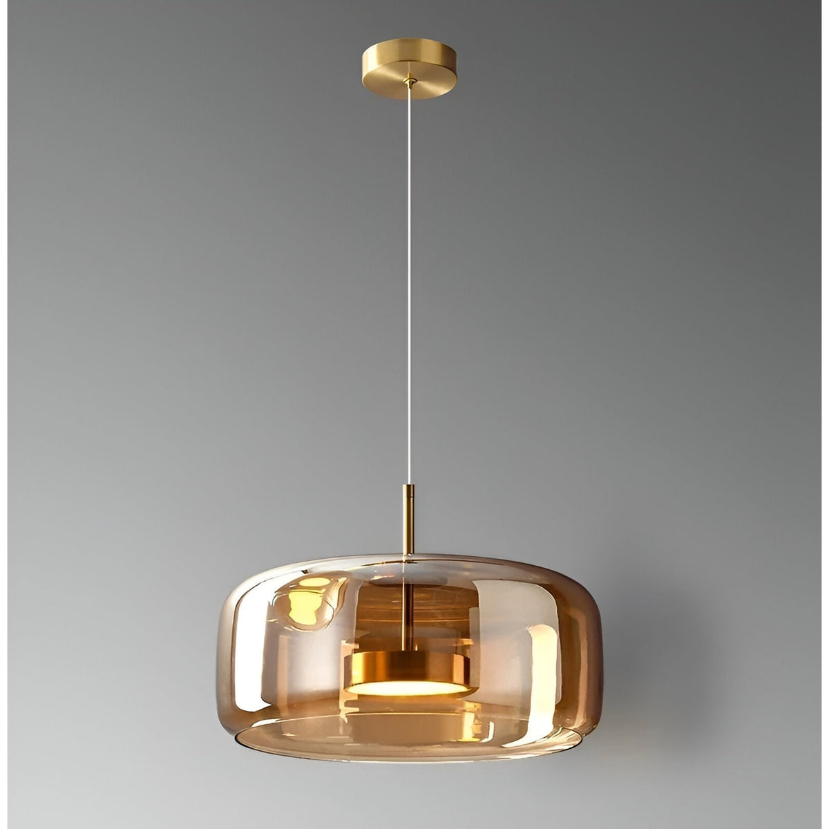 Glass Pendant Lights with Adjustable LED and Translucent Modern Shade - Image 2