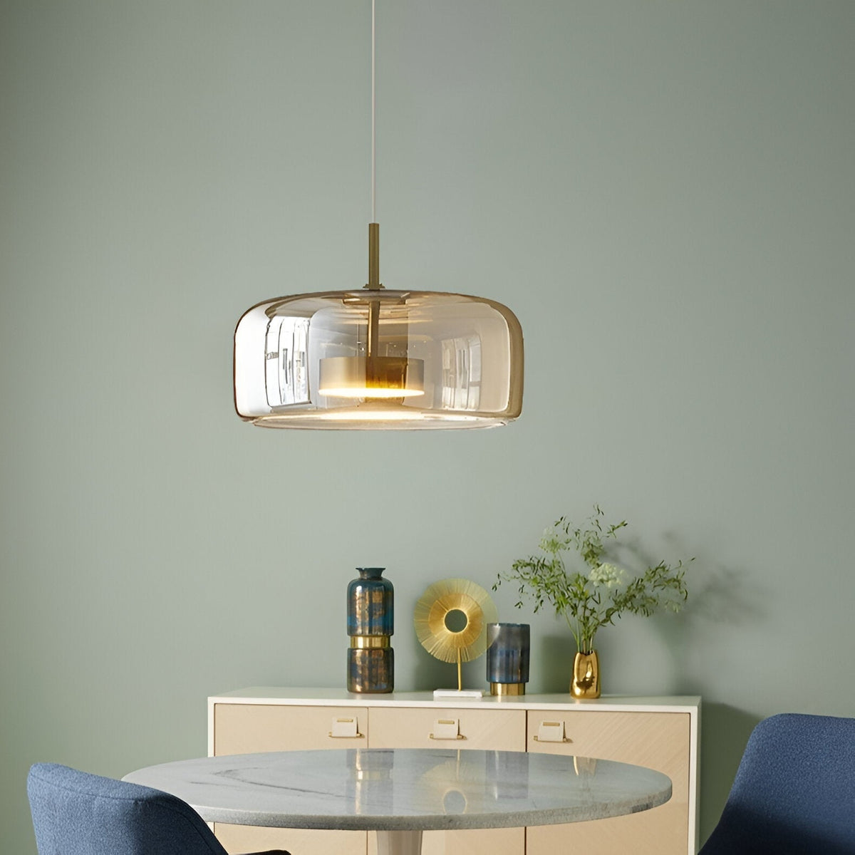 Glass Pendant Lights with Adjustable LED and Translucent Modern Shade - Image 20