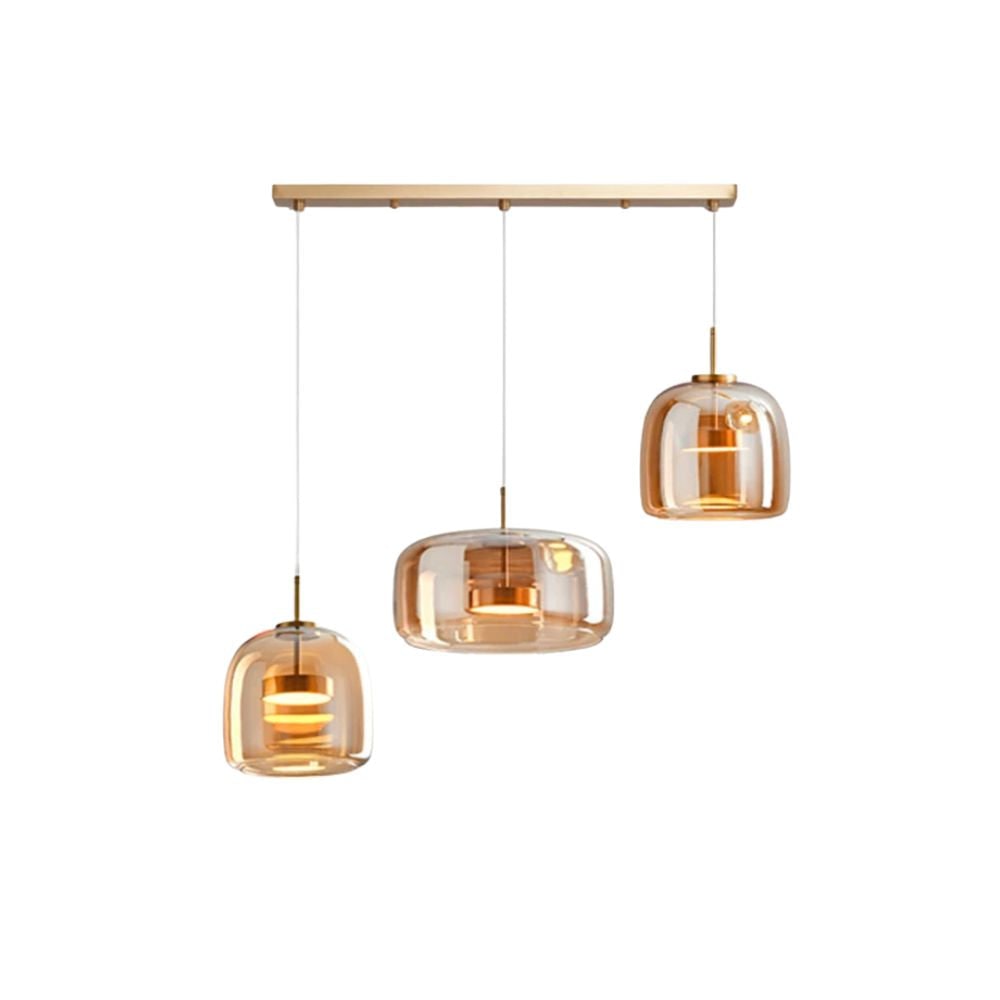 Glass Pendant Lights with Adjustable LED and Translucent Modern Shade - Image 38