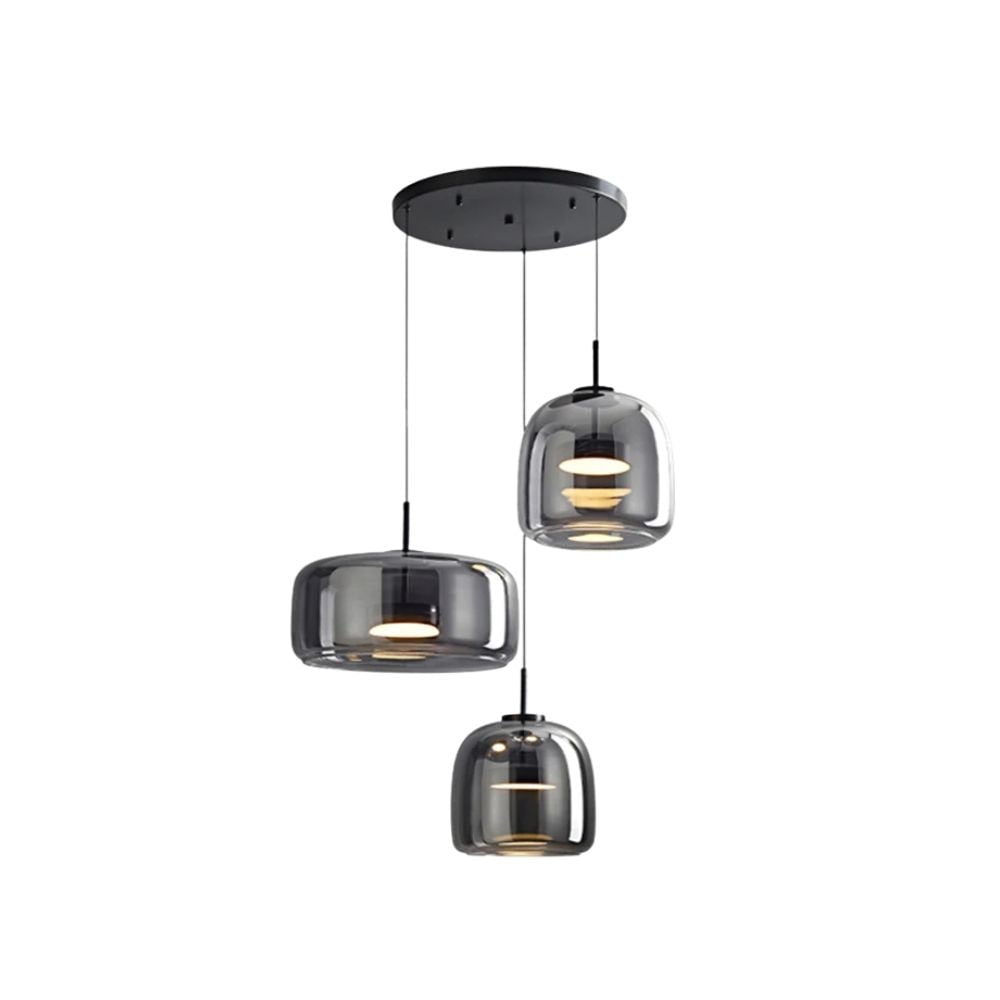 Glass Pendant Lights with Adjustable LED and Translucent Modern Shade - Image 46