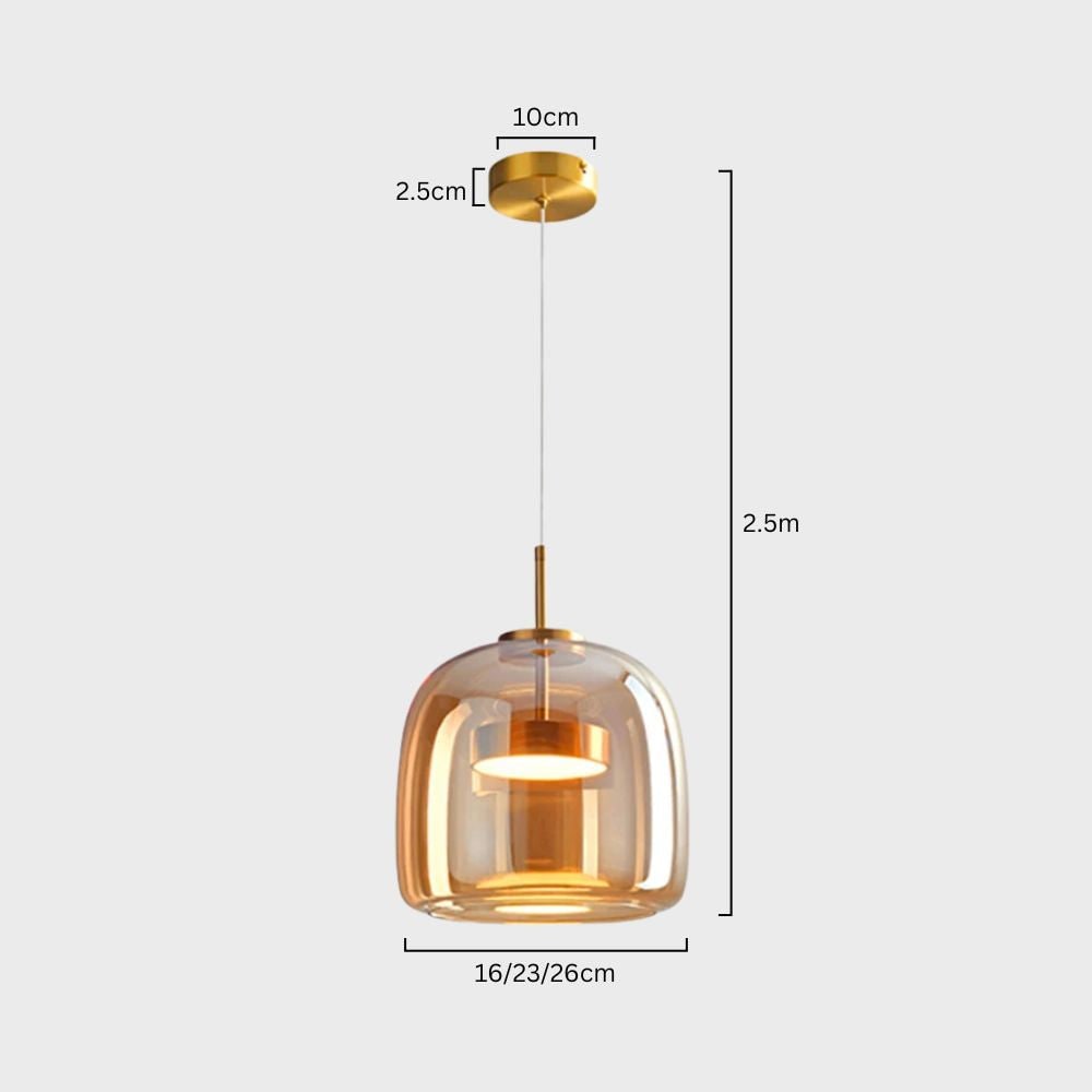 Glass Pendant Lights with Adjustable LED and Translucent Modern Shade - Image 47