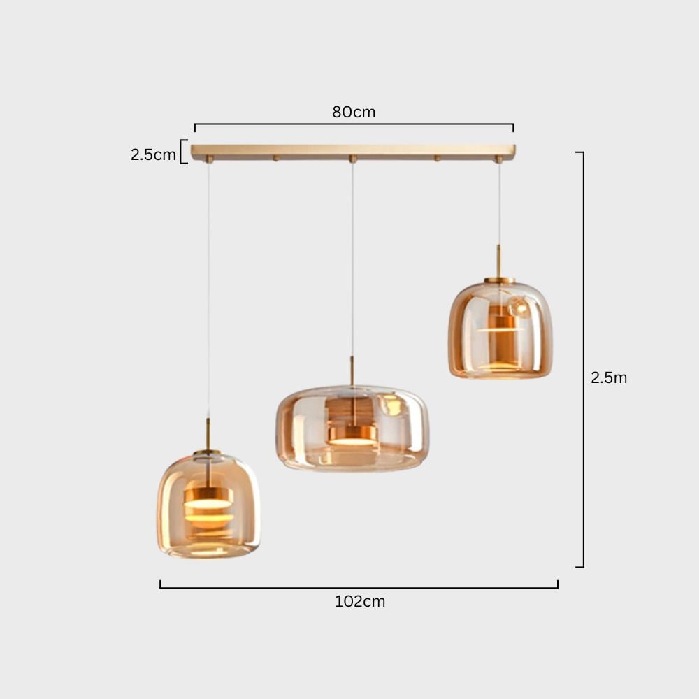 Glass Pendant Lights with Adjustable LED and Translucent Modern Shade - Image 49