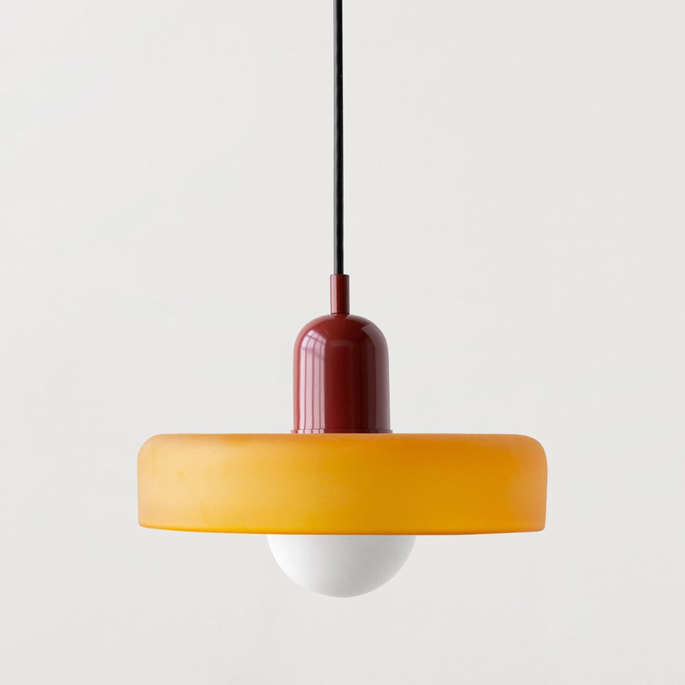 Glass Pendant Lights with Frosted Globe Diffuser and Geometric Design for Modern Living Rooms - Image 14