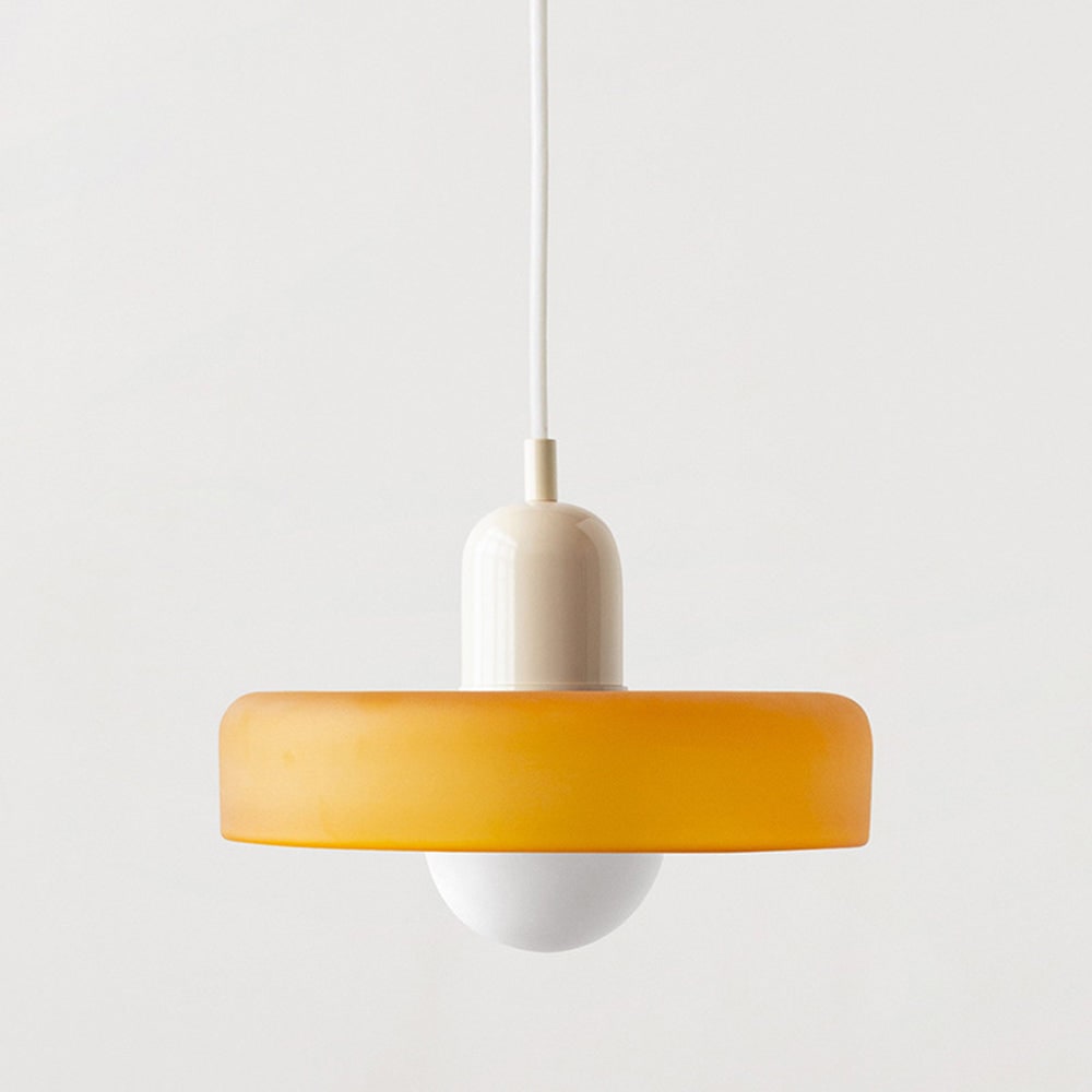 Glass Pendant Lights with Frosted Globe Diffuser and Geometric Design for Modern Living Rooms - Image 17