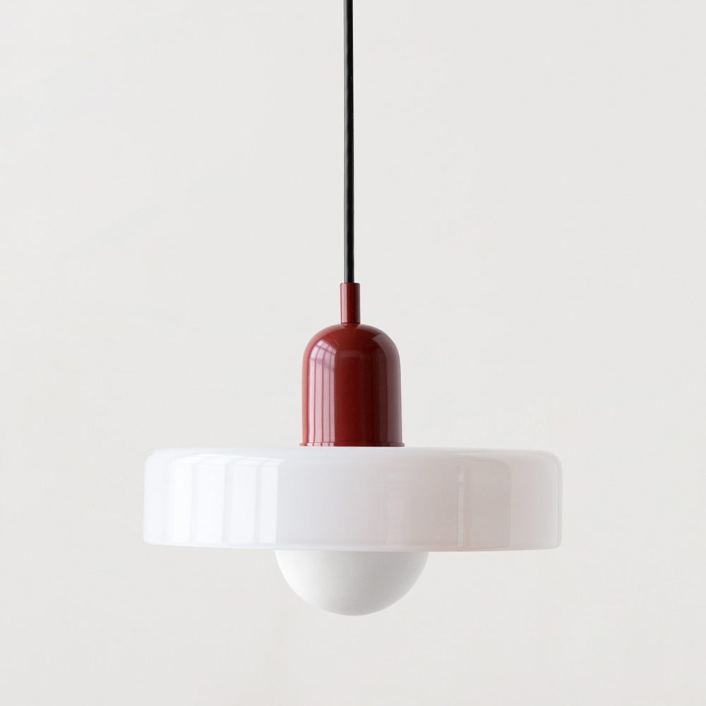 Glass Pendant Lights with Frosted Globe Diffuser and Geometric Design for Modern Living Rooms - Image 2