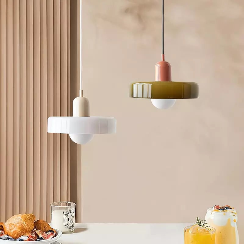 Glass Pendant Lights with Frosted Globe Diffuser and Geometric Design for Modern Living Rooms - Image 29
