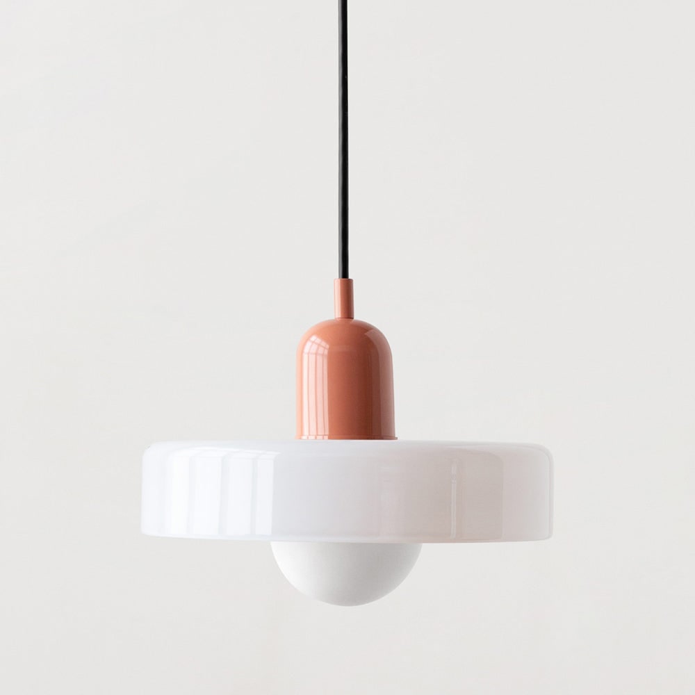 Glass Pendant Lights with Frosted Globe Diffuser and Geometric Design for Modern Living Rooms - Image 3