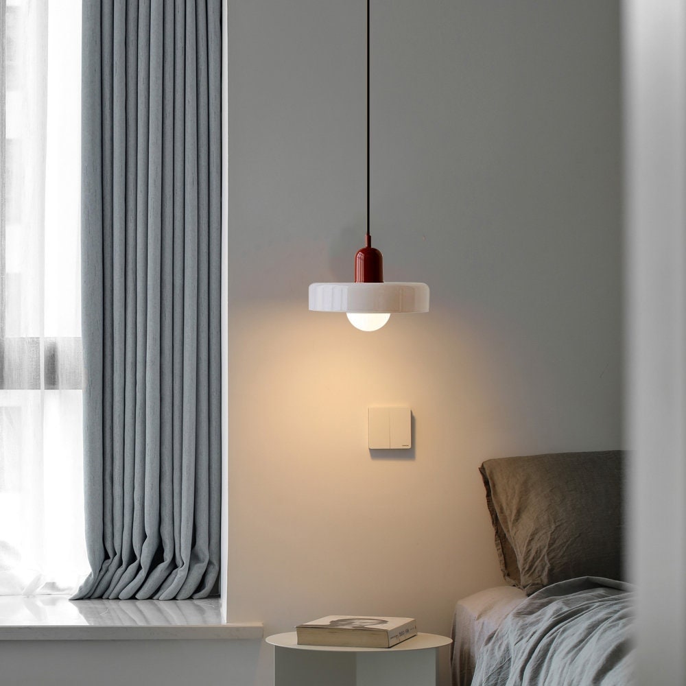 Glass Pendant Lights with Frosted Globe Diffuser and Geometric Design for Modern Living Rooms - Image 32